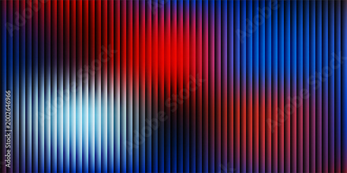Red Blue Abstract Background with Vibrant Glow and Vertical Stripe Pattern