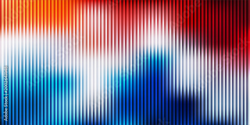 Red White Blue Gradient Abstract Background with Vertical Line Pattern