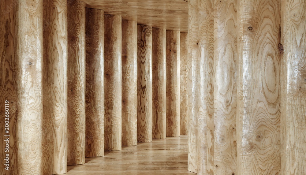 Fototapeta premium vertical wooden planks with natural grain pattern