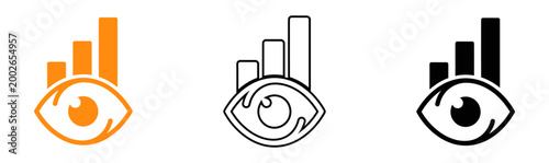 Financial data analytics and artificial intelligence visualization