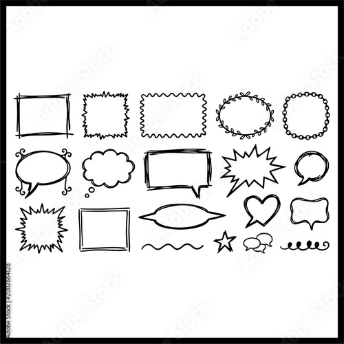 bubble speech vector