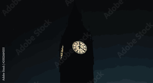 Big Ben Clock Tower at Night London