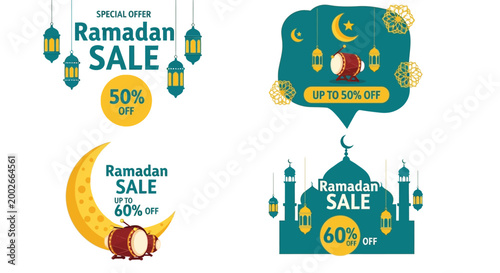 Ramadan sale offers with discounts up to fifty and sixty percent off for shoppers