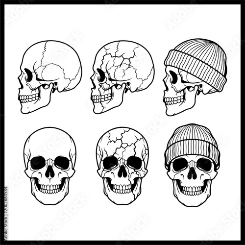 skull vector pack
