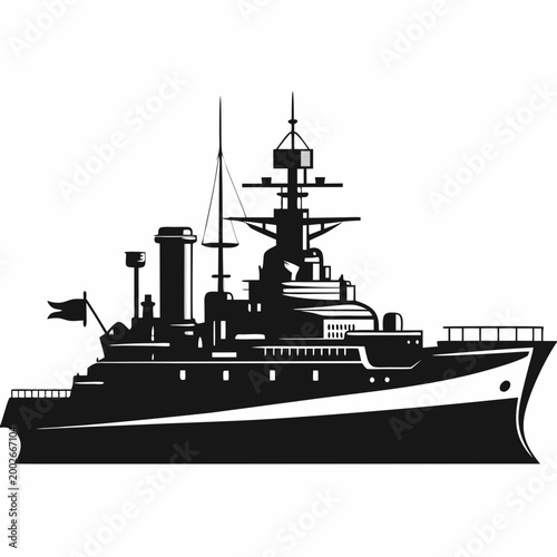 Black and white of a large cargo ship with cranes and containers on deck container ship