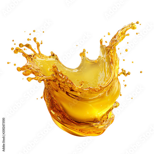 High-Quality Oil Lubricant Splash Isolated Transparent Background PNG Image
