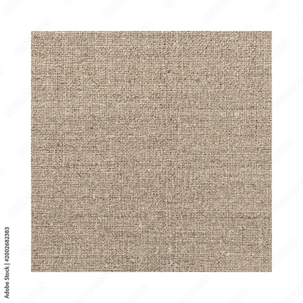 Fototapeta premium Natural beige linen fabric texture square
