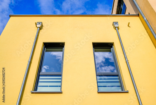 part of a typical apartment house in austria