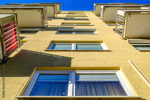 part of a typical apartment house in austria