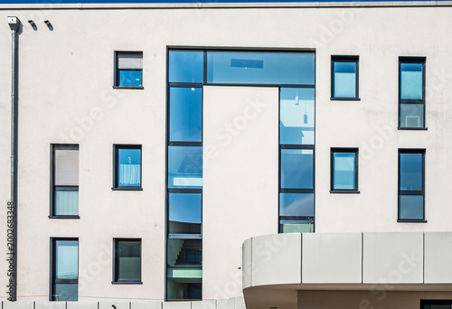 part of a typical apartment house in austria