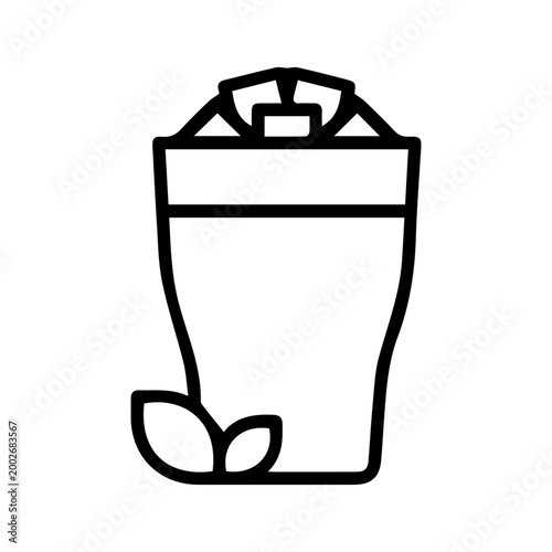 Refreshing Iced Drink Icon
