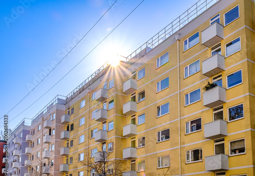 part of a typical apartment house in austria