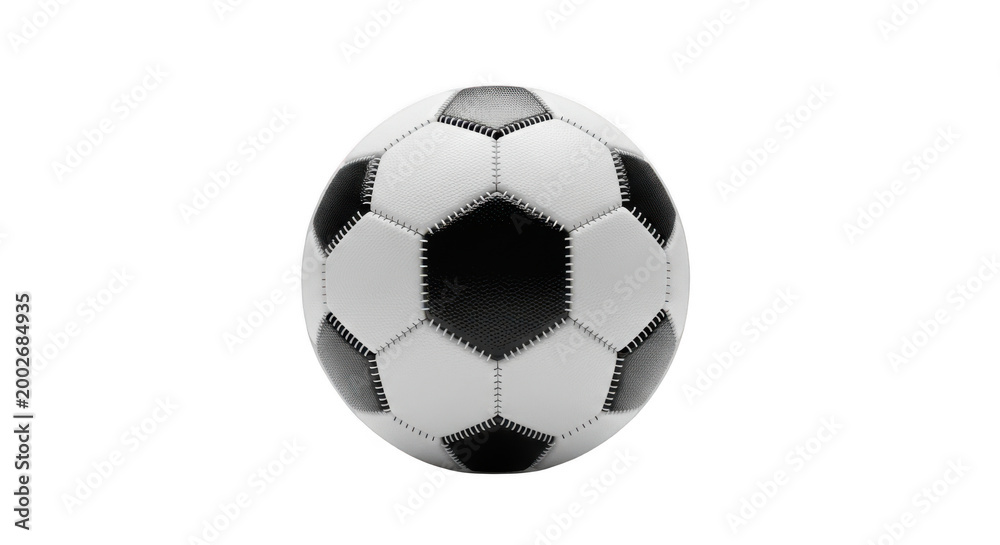 Fototapeta premium Black and white soccer ball