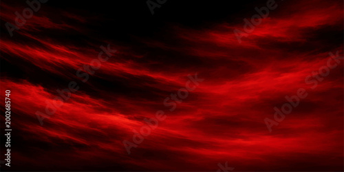 A breathtaking abstract composition of swirling, fiery red clouds, evoking a sense of intensity and awe.