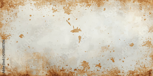 Fotografie Aged grunge texture of an old rusty metal surface featuring peeling brown paint