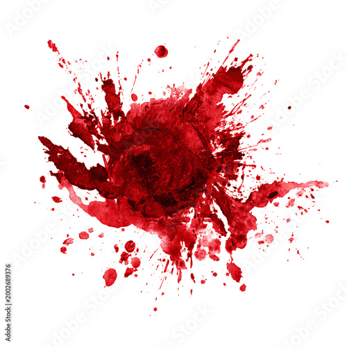 High-Quality Blood Stain on Transparent Background for Professional Use