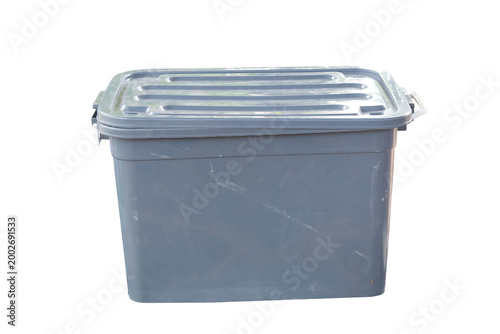Plastic storage box with lid