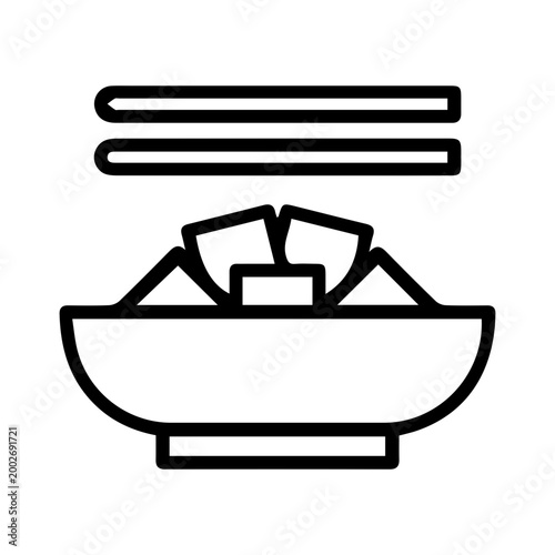 Asian Food Bowl Icon