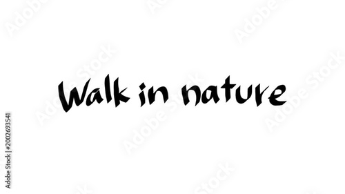 背景が透過された、動画などに使いやすい筆文字アニメ(カスタム自由)_wark in nature