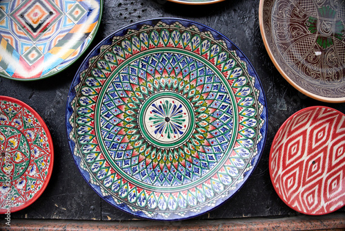 colorful ceramic plates