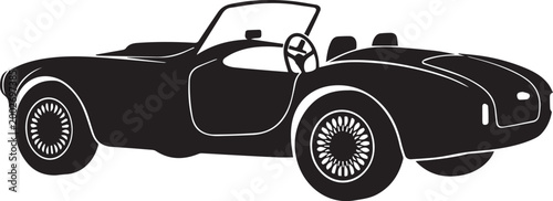 Tableau sur toile Electric Hyper GT Silhouettes Luxury EV Sports Vector