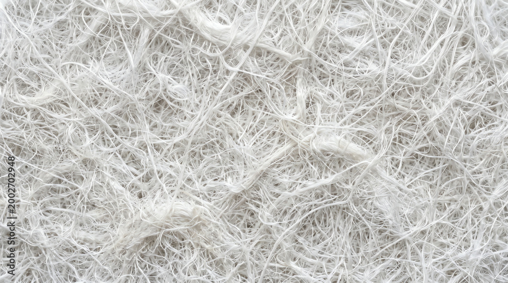 Fototapeta premium White Nonwoven Geotextile Fabric with Dense Felted Polypropylene Fibers