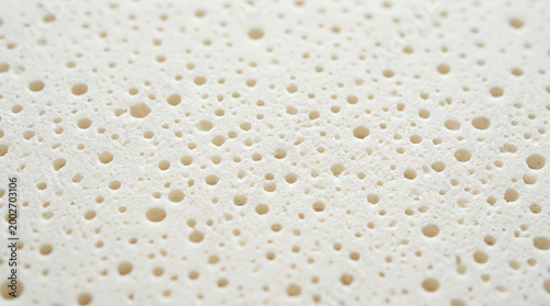 Natural White Latex Foam Mattress with Pinhole Bubble Pattern Through Rubber