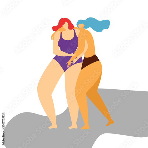 Modern Female Empowerment and Leadership Website Illustration