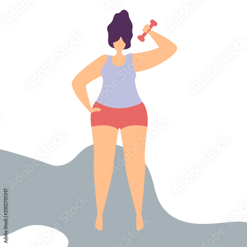 Modern Female Empowerment and Leadership Website Illustration