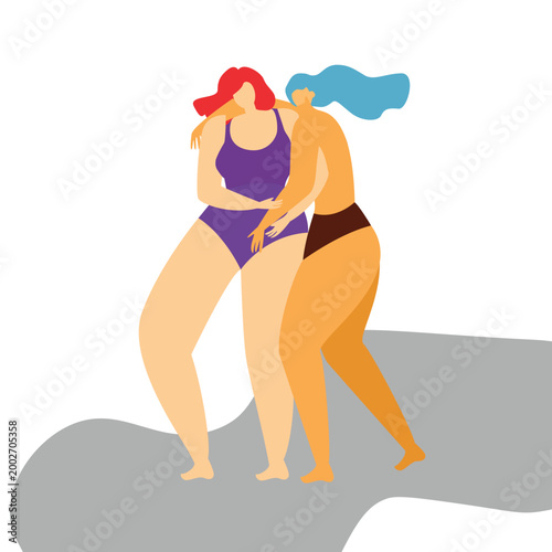 Modern Female Empowerment and Leadership Website Illustration