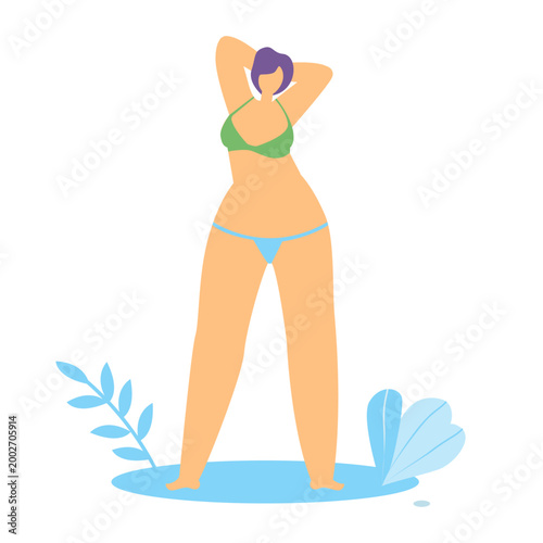 Modern Female Empowerment and Leadership Website Illustration