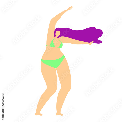 Modern Female Empowerment and Leadership Website Illustration