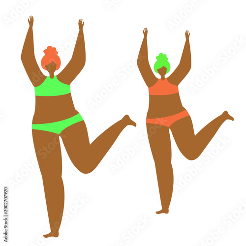 Modern Female Empowerment and Leadership Website Illustration