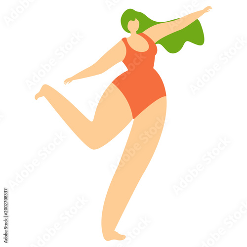 Modern Female Empowerment and Leadership Website Illustration