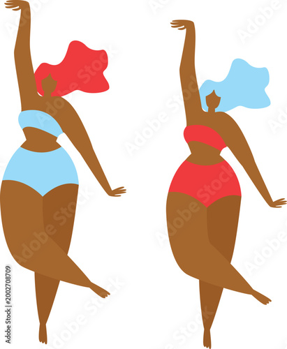 Modern Female Empowerment and Leadership Website Illustration