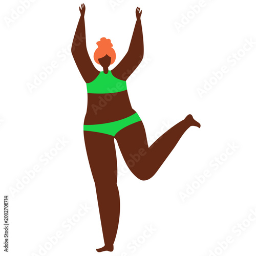 Modern Female Empowerment and Leadership Website Illustration