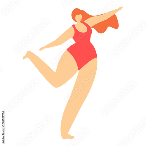 Modern Female Empowerment and Leadership Website Illustration