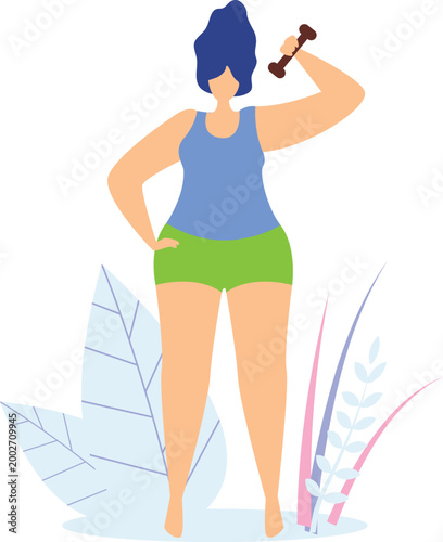 Modern Female Empowerment and Leadership Website Illustration