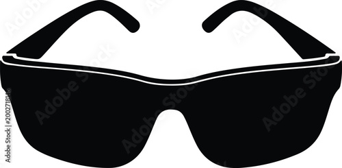 Silhouette sunglasses with thick frames for summer fashion vector design