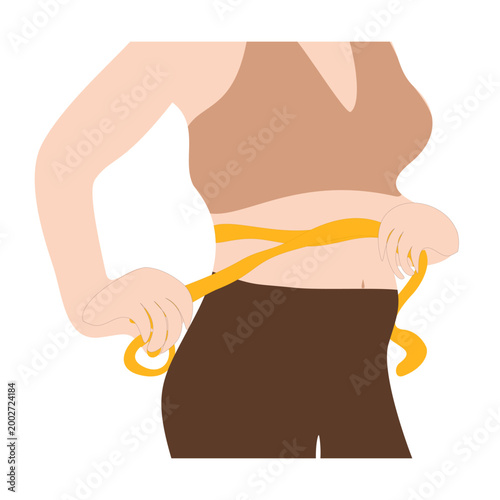 Fitness Waist Measurement Illustration For Fitness And Weight Loss Waist
