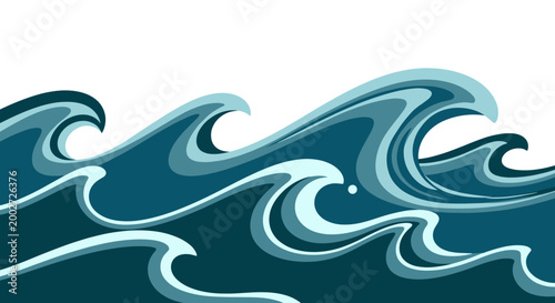 Evokes a sense of calm and fluidity. Ideal for website backgrounds, marketing materials, or any design needing a modern, serene touch.