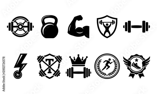 Gym Icon collection for fitness enthusiasts