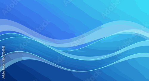 A calming blue abstract background evokes feelings of trust and stability, perfect for corporate websites or marketing materials needing a professiona