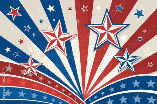 Stunning American Patriotic With Bold Sta Premium Digital Asset