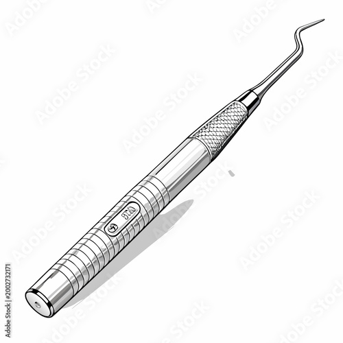 Stunning Bold Stroke Dental Scaler Tartar Removal Premium Digital Asset