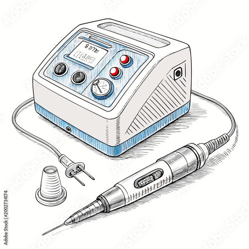 Bold Stroke Dental Ultrasonic Scaler Device Professional Photo Great for Commercial Projects