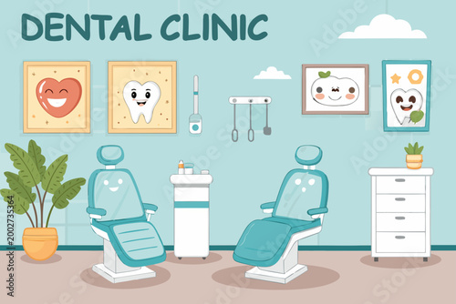 Elegant Dentist Clinic With And Creative Visual