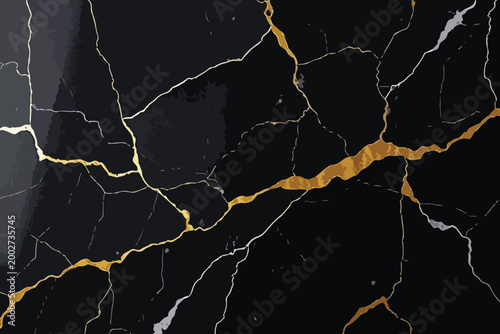  Luxury black marble background with elegant gold and white veins |
| Abstract kintsugi inspired black stone texture with golden liquid veins |
| High resolution dark charcoal marble background 