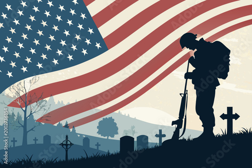Featuring Memorial Day With Soldier Stunning Premium Digital Asset