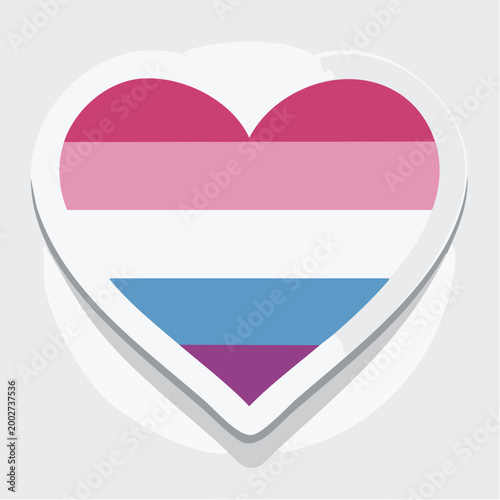 Free Download Genderfluid Pride Heart Flag - GFXLoad